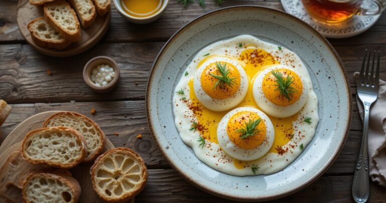 Easy Turkish Eggs Recipe (Cilbir) – Authentic & Delicious
