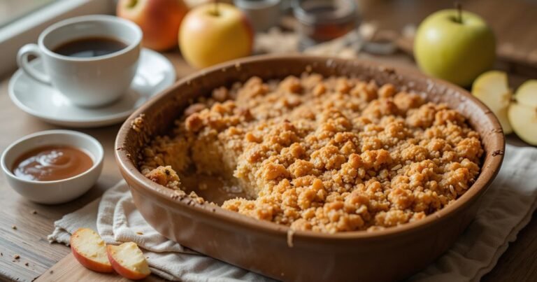 Baked Breakfast Apple Crumble – Easy & Wholesome Recipe