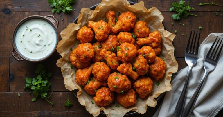 Buffalo Cauliflower Wings Recipe : Crispy, Spicy & Easy to Make